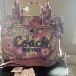 Authentic Coach Cargo Tote Floral 2025 Brand New